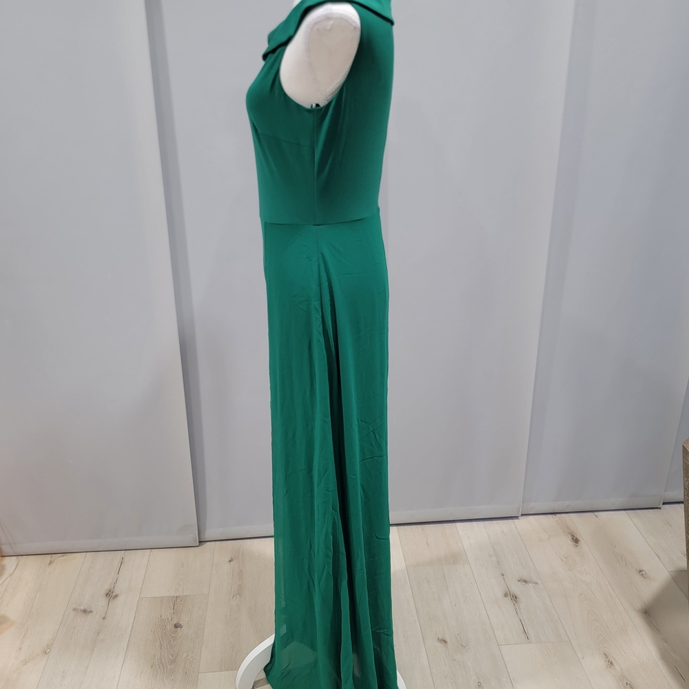 Joseph Ribkoff Signature Label Emerald Green Sleeveless Wide-Leg Jumpsuit - Picture 4 of 7